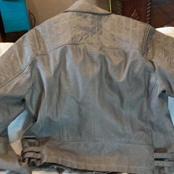 Gray moto jacket - Picture 6 of 8